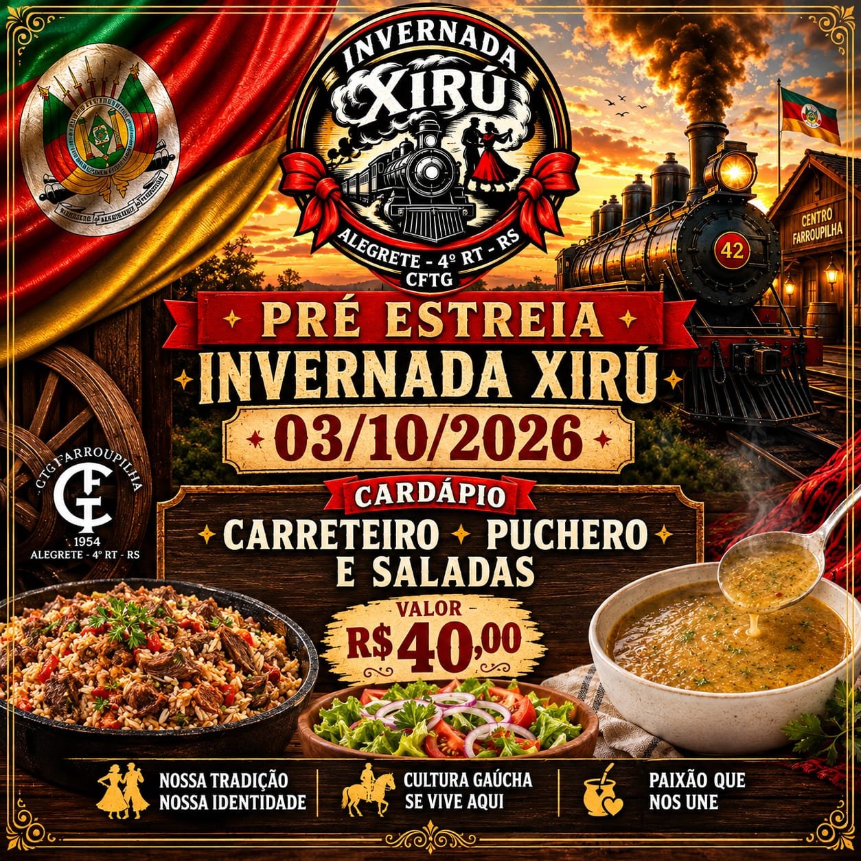03 de outubro - Pre-estreia da Invernada Xiru