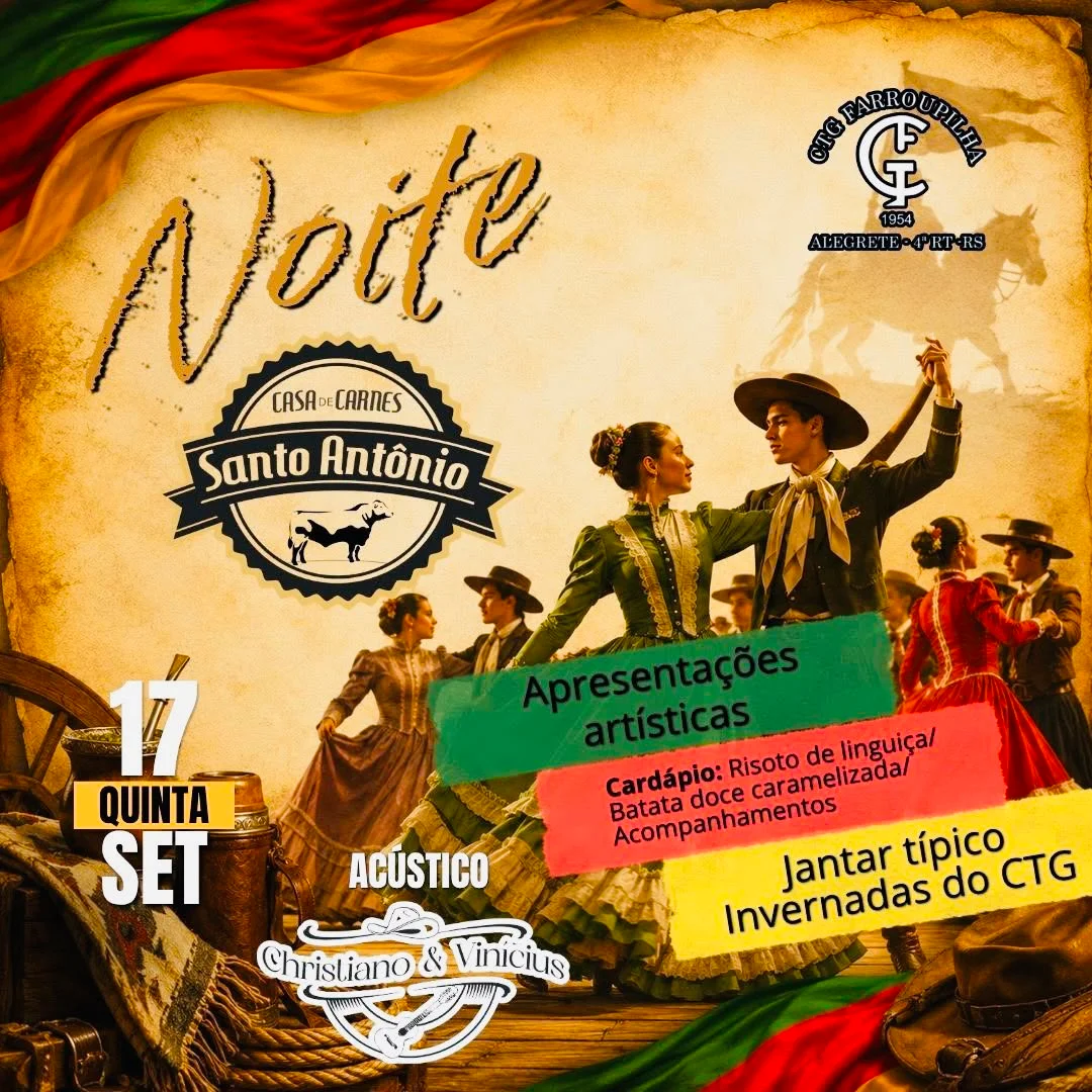 17 de setembro - Noite da Casa de Carnes Santo Antonio