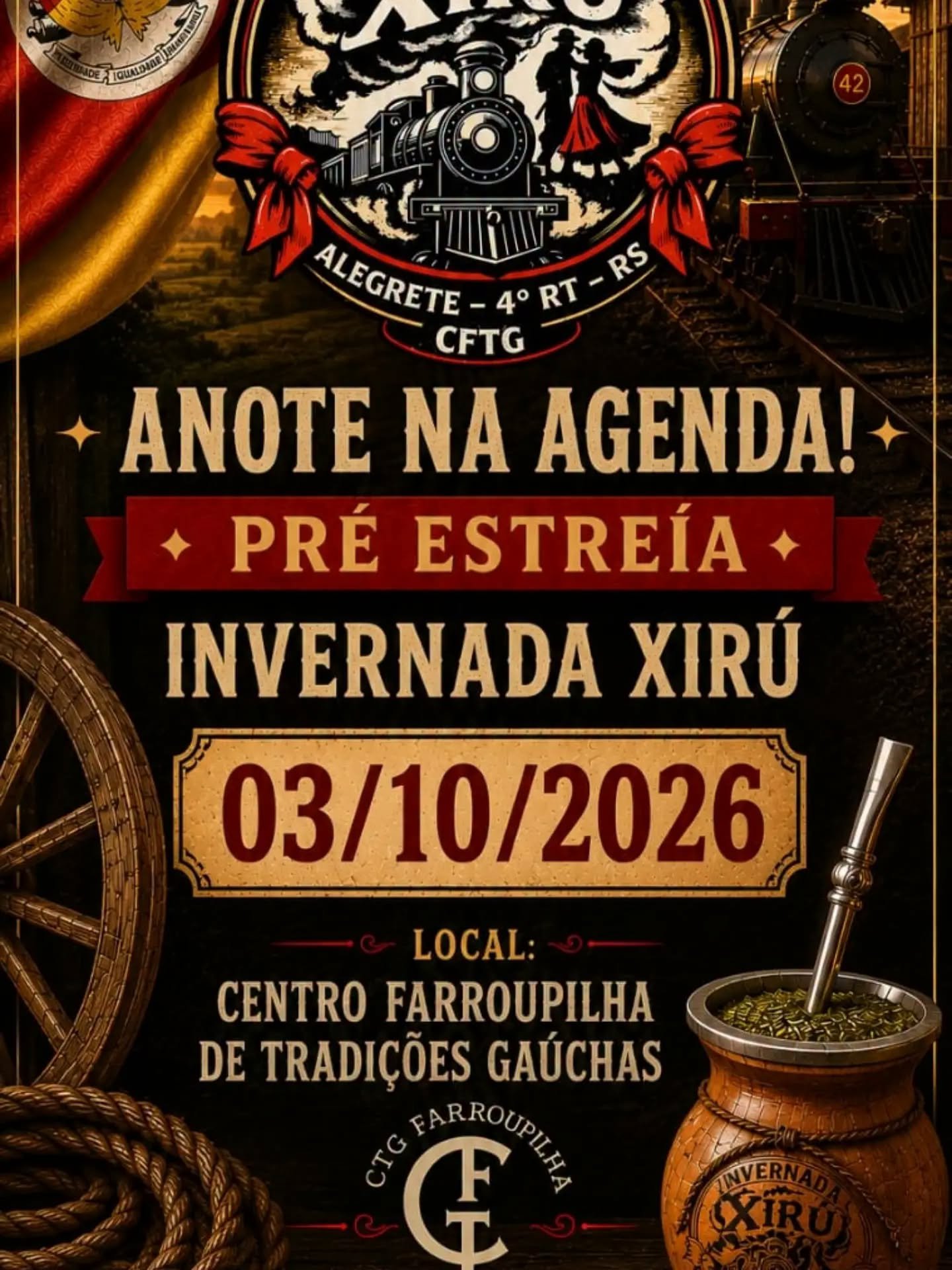 03 de outubro - Pre-estreia da Invernada Xiru